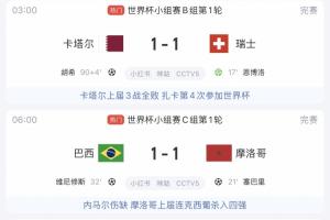 今日前两场均1-1战平,后两场海地vs苏格兰、澳大利亚vs土耳其