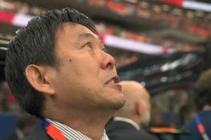 名场面又来了!日本赛前奏唱国歌,主帅森保一眼含热泪